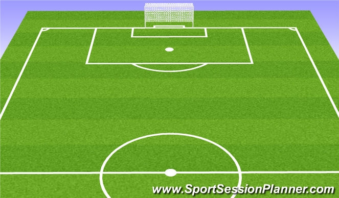 Football/Soccer Session Plan Drill (Colour): 8v8 Game