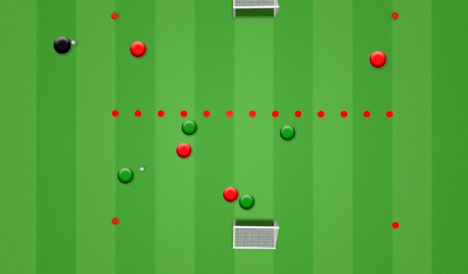 Football/Soccer Session Plan Drill (Colour): Rondo Switch Over Transition