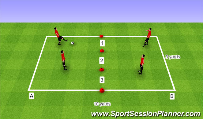 Football/Soccer Session Plan Drill (Colour): Warm Up