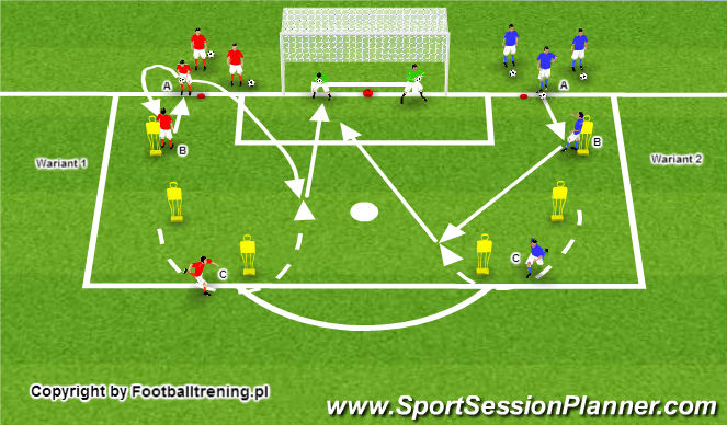 Football/Soccer Session Plan Drill (Colour): Schemat
