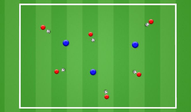 Football/Soccer Session Plan Drill (Colour): Arrival Activity