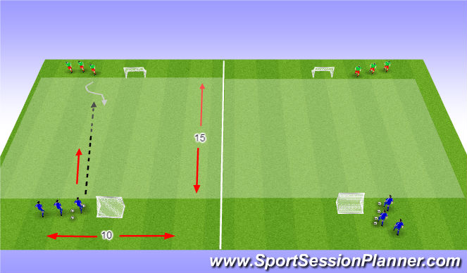 Football/Soccer Session Plan Drill (Colour): Screen 2