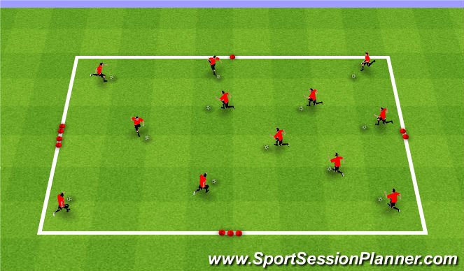 Football/Soccer Session Plan Drill (Colour): Activity