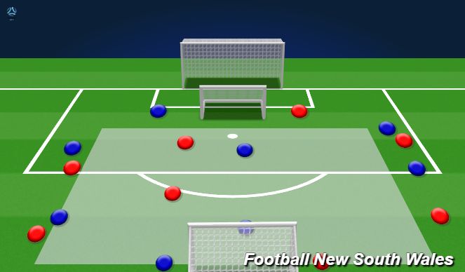 Football/Soccer Session Plan Drill (Colour): Training Game