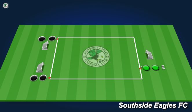 Football/Soccer Session Plan Drill (Colour): Skill Game 1