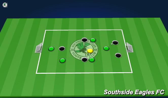 Football/Soccer Session Plan Drill (Colour): Skill Game 2