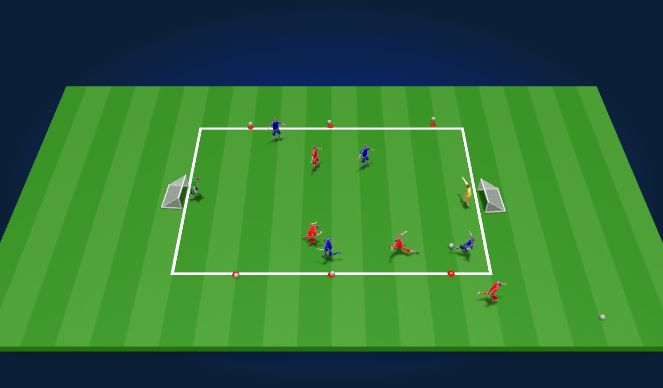 Football/Soccer Session Plan Drill (Colour): Overload SSG