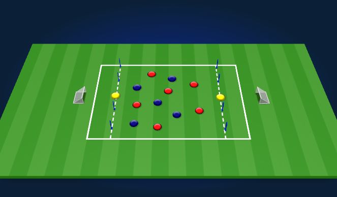 Football/Soccer Session Plan Drill (Colour): Possession