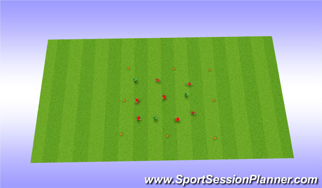 Football/Soccer Session Plan Drill (Colour): Coerver Warmup/Skills