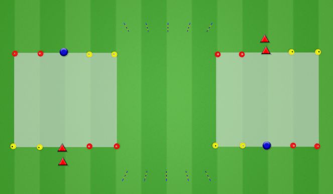 Football/Soccer Session Plan Drill (Colour): Activation + 1v1