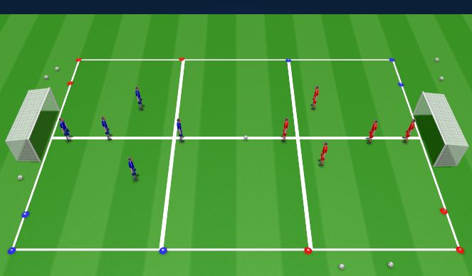 Football/Soccer Session Plan Drill (Colour): SSG