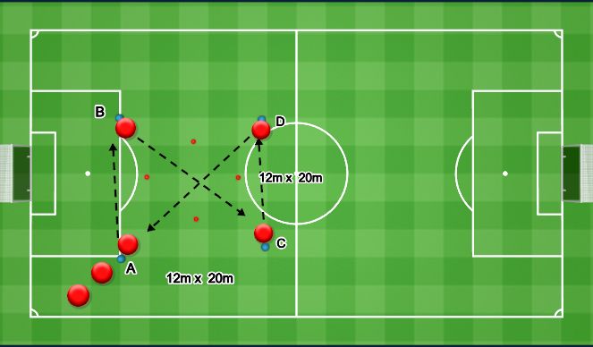 Football/Soccer Session Plan Drill (Colour): Passing Pattern 6