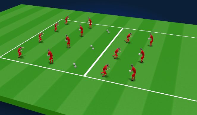 Football/Soccer Session Plan Drill (Colour): Technical