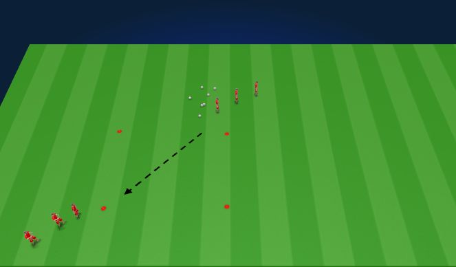 Football/Soccer Session Plan Drill (Colour): 1v1 