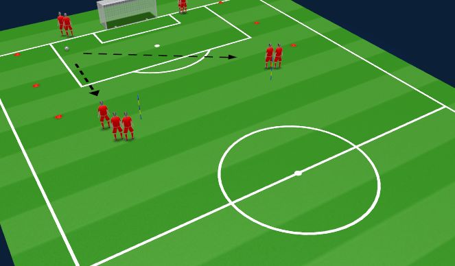 Football/Soccer Session Plan Drill (Colour): Wave SSG