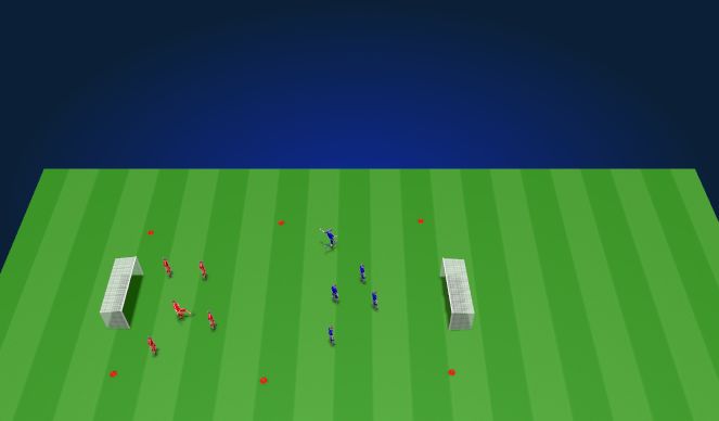 Football/Soccer Session Plan Drill (Colour): SSG