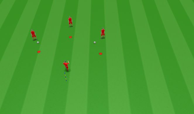 Football/Soccer Session Plan Drill (Colour): Passing Technical 