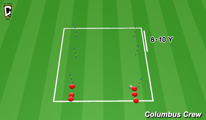 Football/Soccer Session Plan Drill (Colour): Animation 2