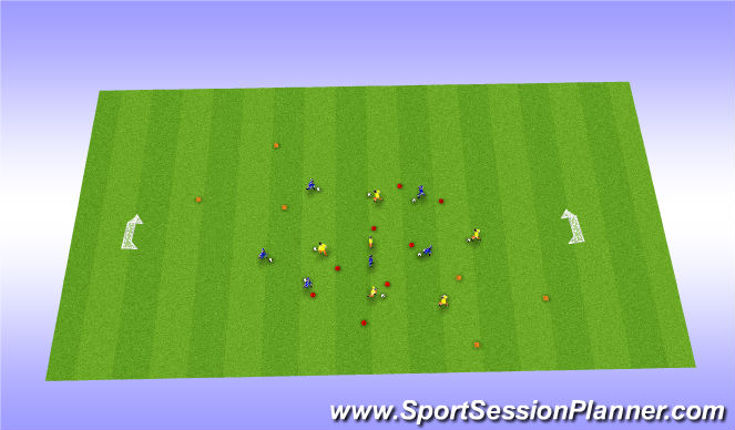 Football/Soccer Session Plan Drill (Colour): Variable