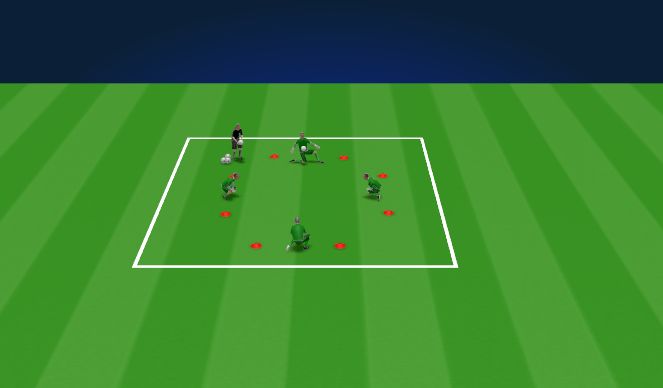 Football/Soccer Session Plan Drill (Colour): Warm Up Game 