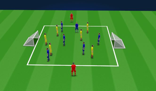 Football/Soccer Session Plan Drill (Colour): Specific Practice