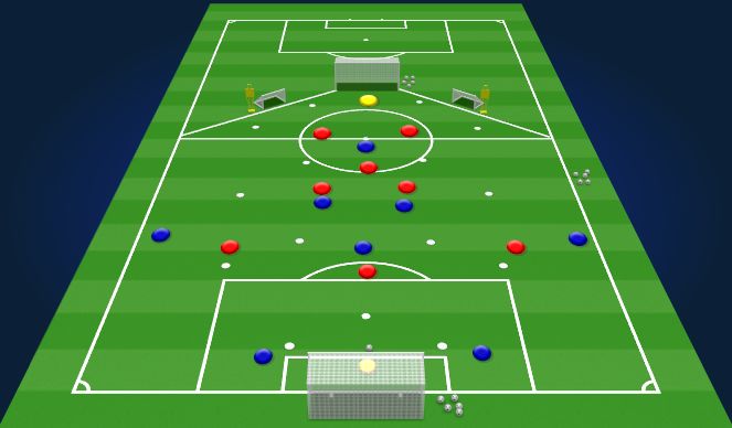 Football/Soccer Session Plan Drill (Colour): Block One 