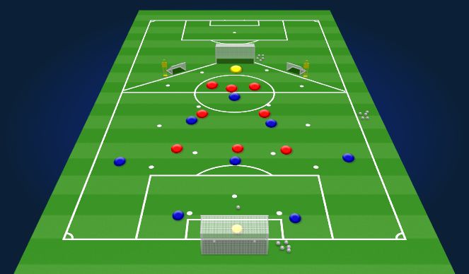 Football/Soccer Session Plan Drill (Colour): Block Two (solution 2)