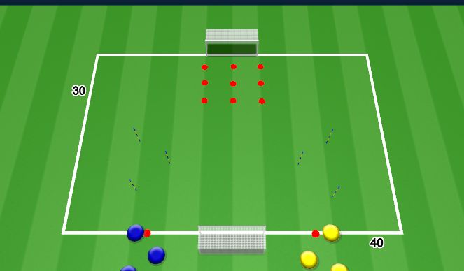 Football/Soccer Session Plan Drill (Colour): Warm Up