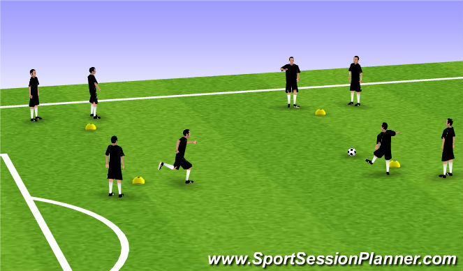 Football/Soccer Session Plan Drill (Colour): Screen 1