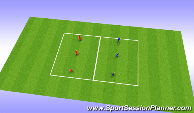 Football/Soccer Session Plan Drill (Colour): Technical