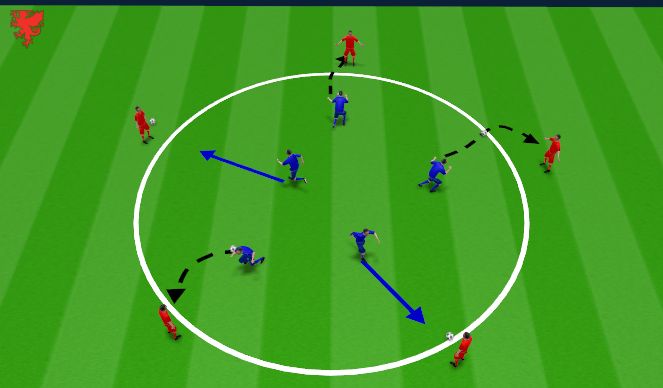 Football/Soccer Session Plan Drill (Colour): BLOCK