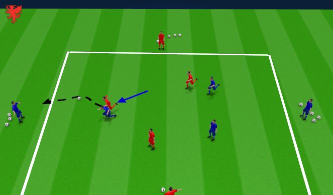 Football/Soccer Session Plan Drill (Colour): VARIABLE