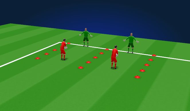 Football/Soccer Session Plan Drill (Colour): Technical Warmup 