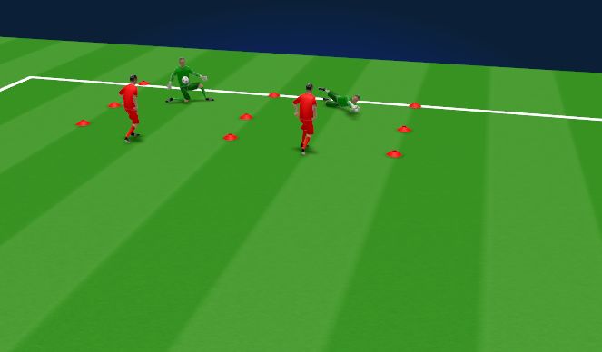 Football/Soccer Session Plan Drill (Colour): Conditioned 1v1 