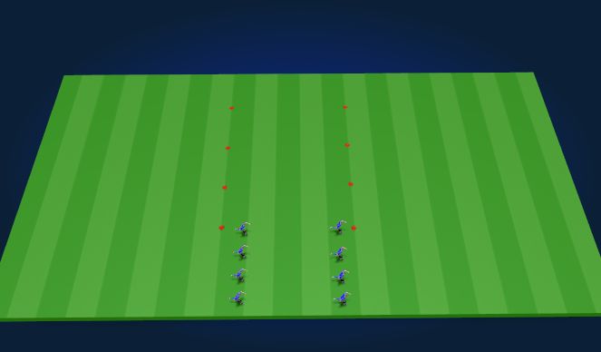 Football/Soccer Session Plan Drill (Colour): Drill 1: Dynamic Football Warm-Up