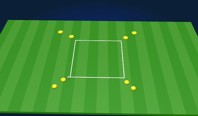 Football/Soccer Session Plan Drill (Colour): Passing Drill 2