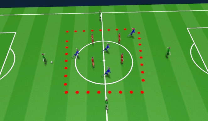 Football/Soccer Session Plan Drill (Colour): Tech/tac drill