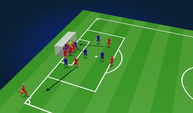 Football/Soccer Session Plan Drill (Colour): With Opposition