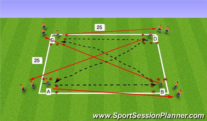 Football/Soccer Session Plan Drill (Colour): Switching Activty