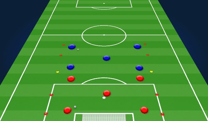 Football/Soccer Session Plan Drill (Colour): Technical Warm Up