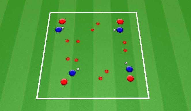 Football/Soccer Session Plan Drill (Colour): Activity 1 - Dribbling