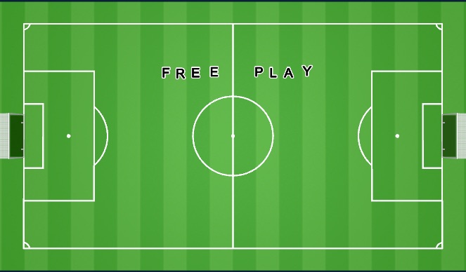 Football/Soccer Session Plan Drill (Colour): Free Play (15 mins)