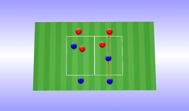 Football/Soccer Session Plan Drill (Colour): 1vs1 / Possession
