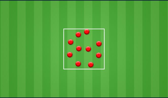 Football/Soccer Session Plan Drill (Colour): Arrival/warm up