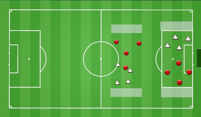 Football/Soccer Session Plan Drill (Colour): Up back through