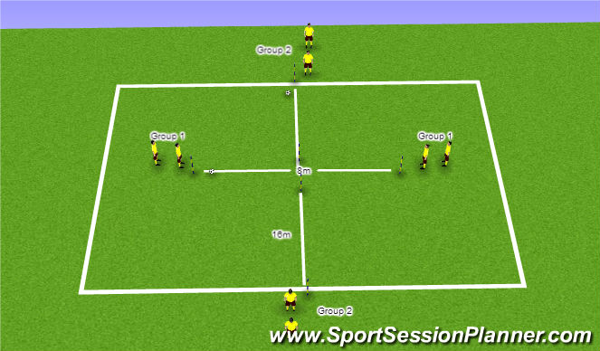 Football/Soccer Session Plan Drill (Colour): Warm Up Variation 7