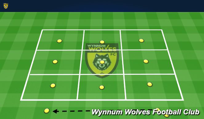 Football/Soccer Session Plan Drill (Colour): Passing Snake