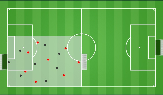 Football/Soccer Session Plan Drill (Colour): Normal game 8v8