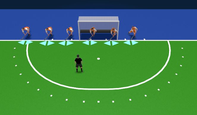 Hockey Session Plan Drill (Colour): Forehand & Backhand