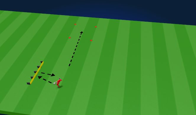 Football/Soccer Session Plan Drill (Colour): 1-2 Pass Into Long Lofted Pass 